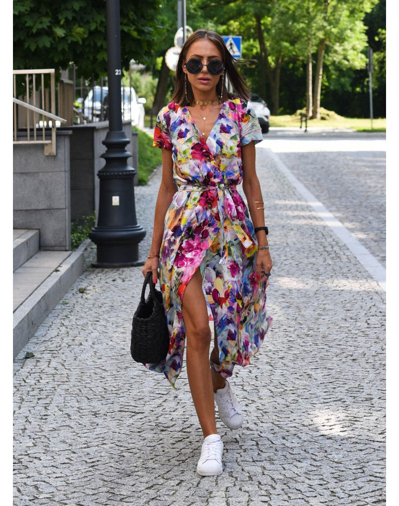 Yasmin | Elegant V-Neck Dress