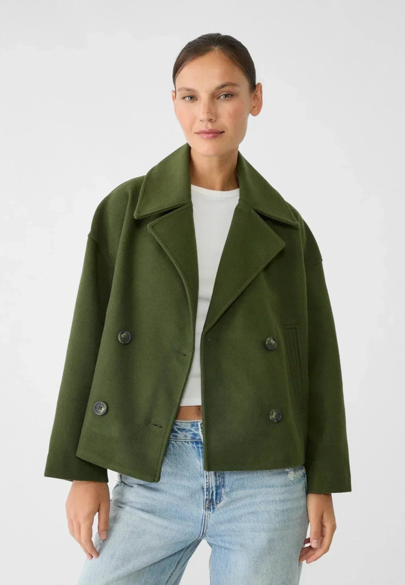 Liora | Short Double-Breasted Coat