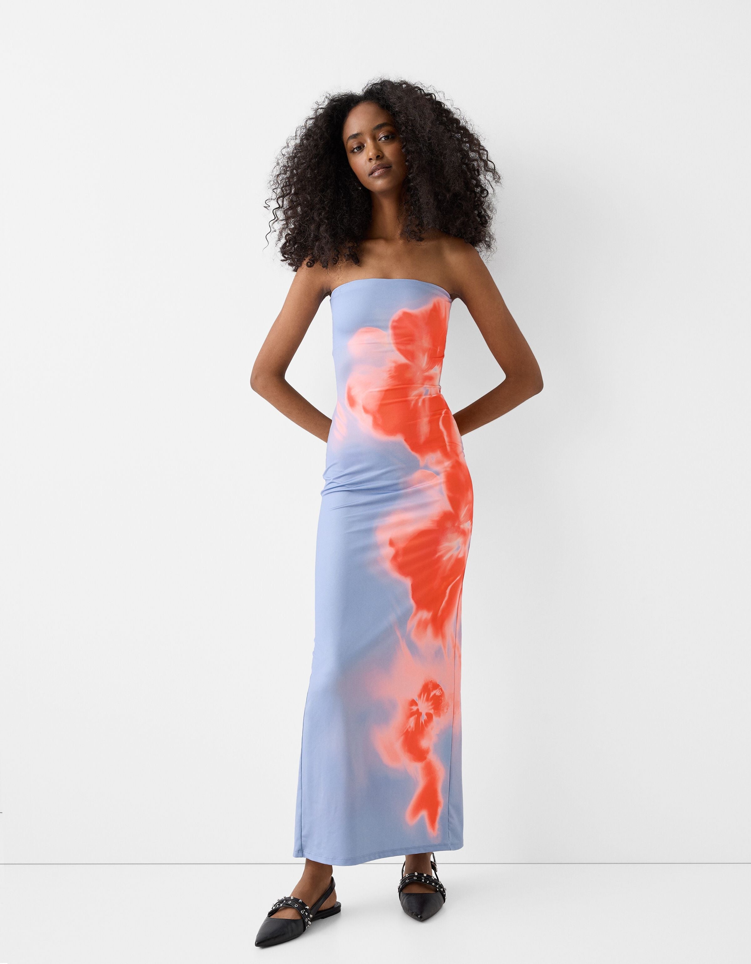 Elara | Bandeau Floral Dress
