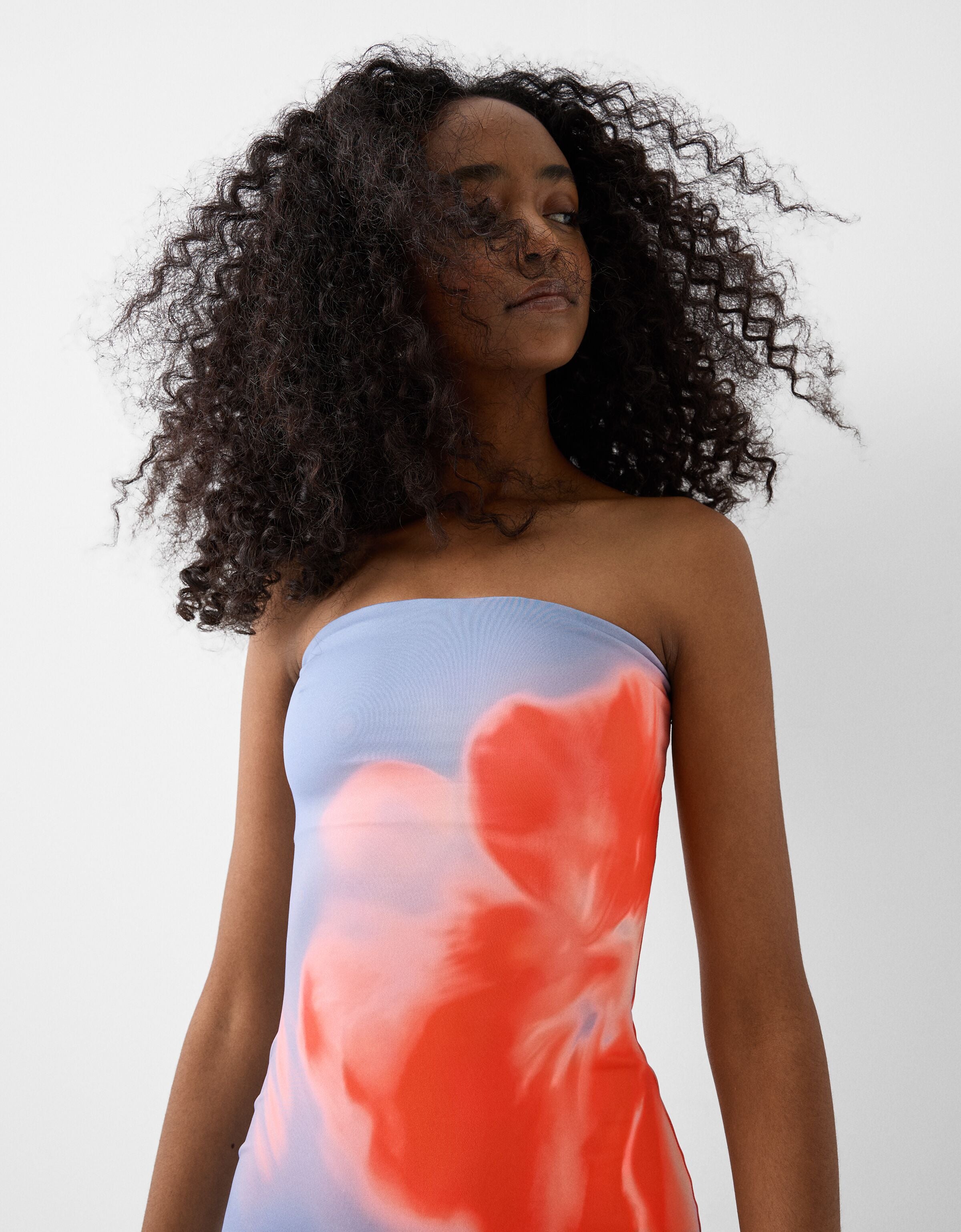 Elara | Bandeau Floral Dress