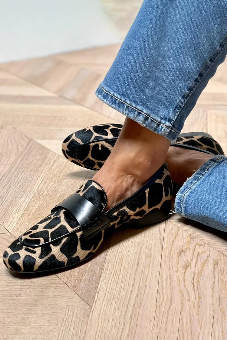 Daria | Animal Print Loafer with Refined Detail