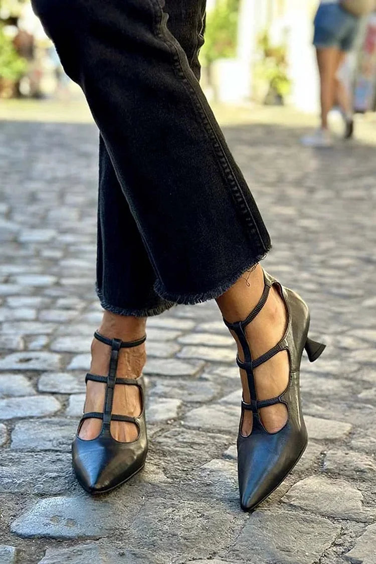 Lila | Elegant Strapped Pumps