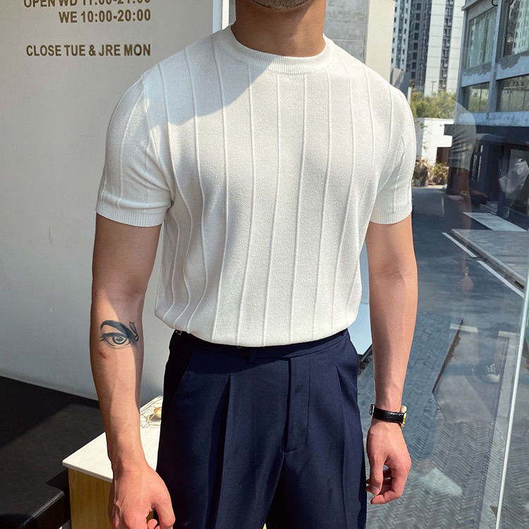 Luca Linear Knit Tee