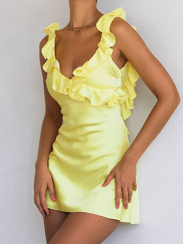 Ayla | Sun-Kissed Ruffle Dress