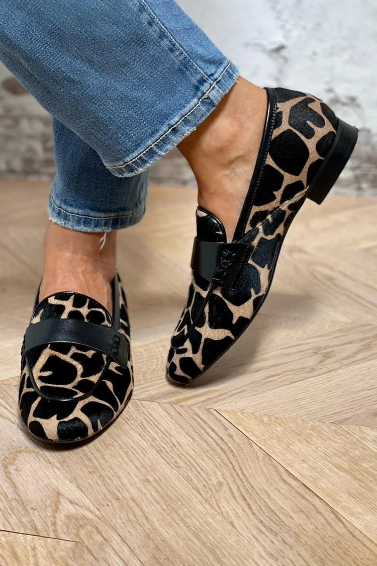 Daria | Animal Print Loafer with Refined Detail