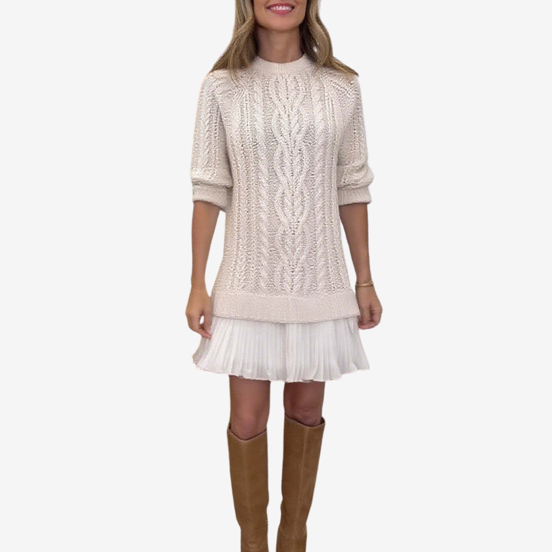 Clara | Elegant Knit Sweater Dress