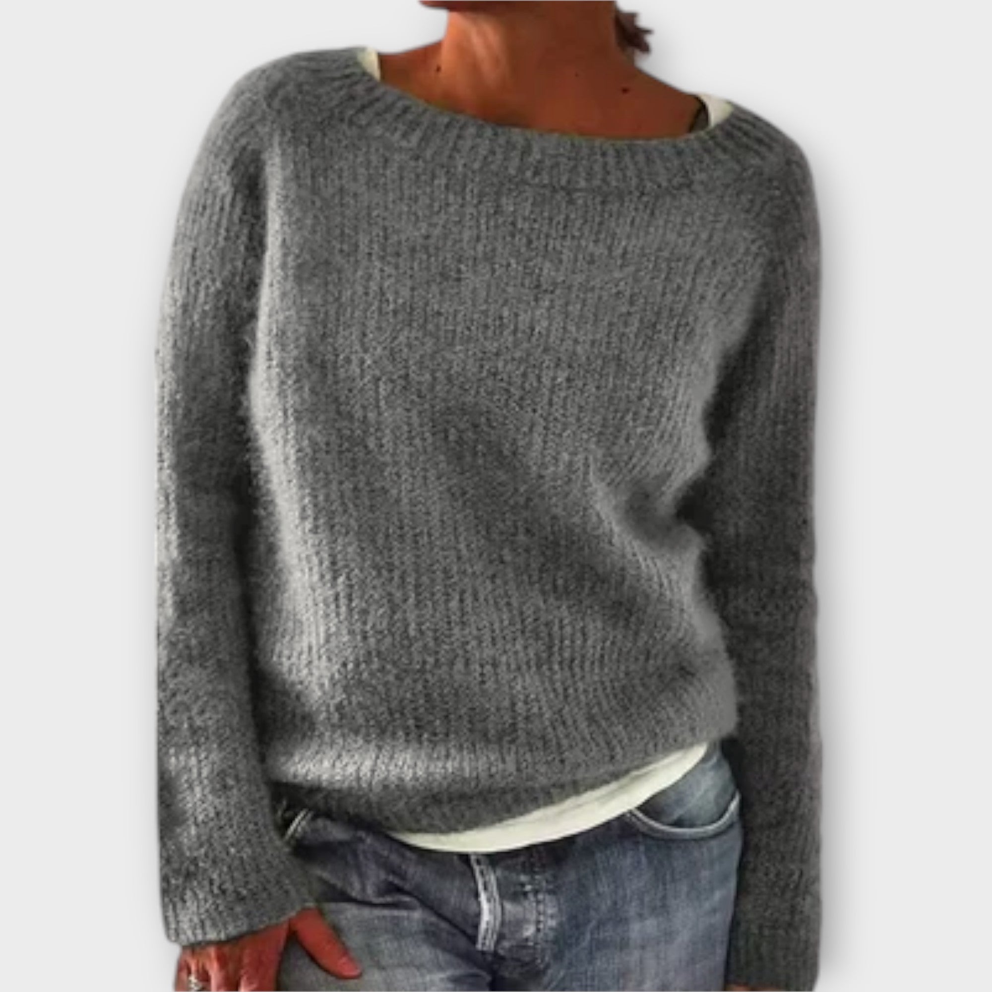 Renee | Solid Knit Sweater