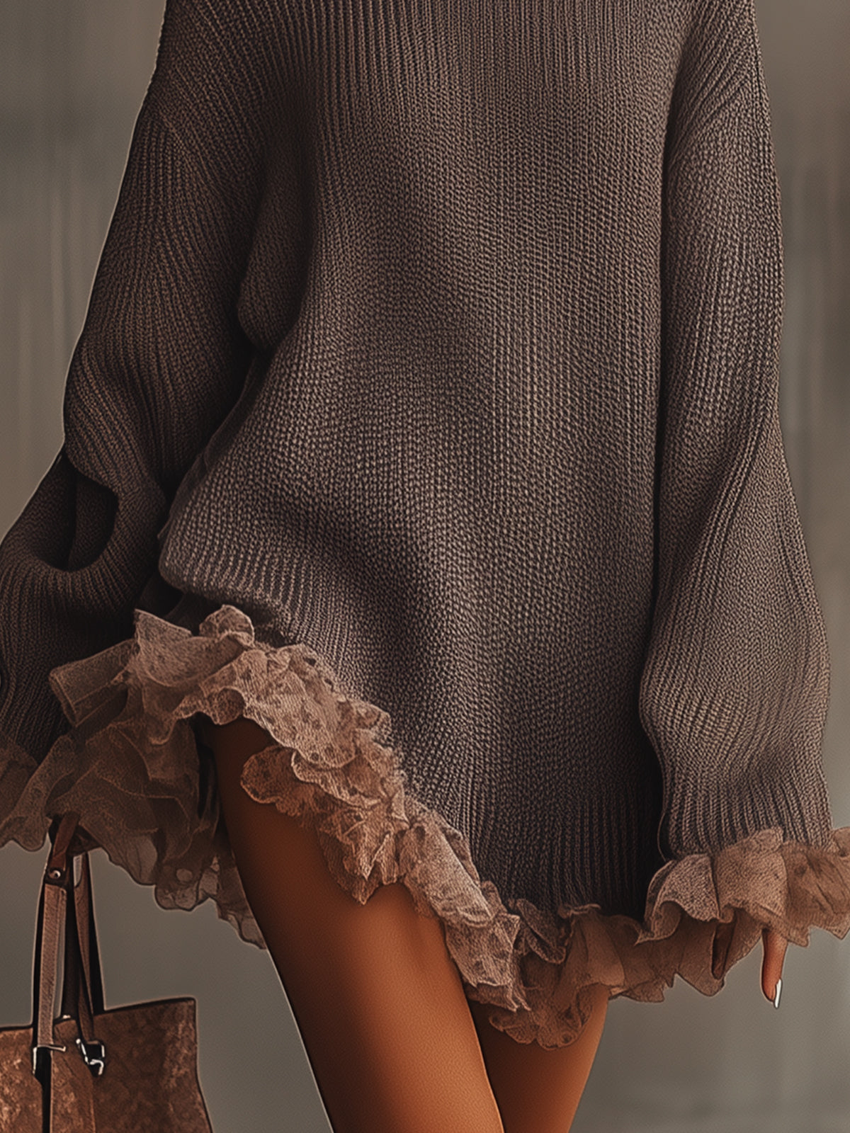 Eliza | Ruffled Knit Dress