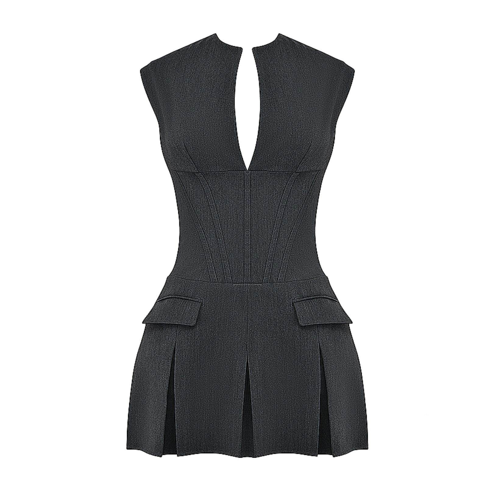 Mireille | Pleated Corset Mini Dress