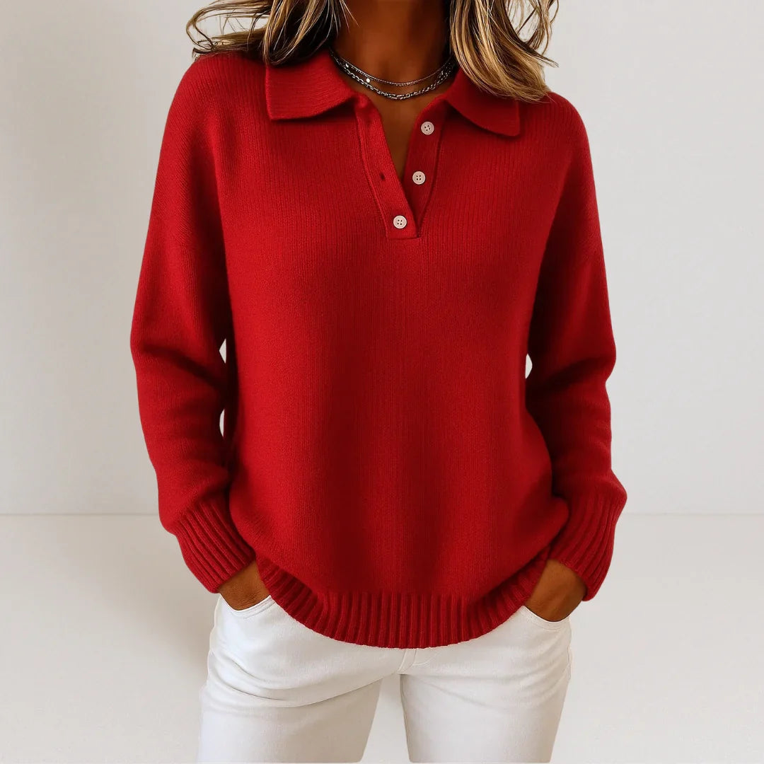 Eleanor  | Soft knitted jumper with collar