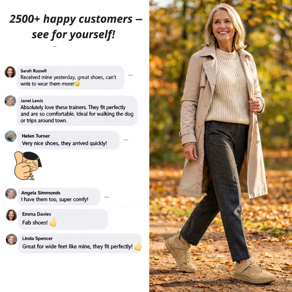 Mia™ – Comfortable & Pain-Free Orthopaedic Trainers