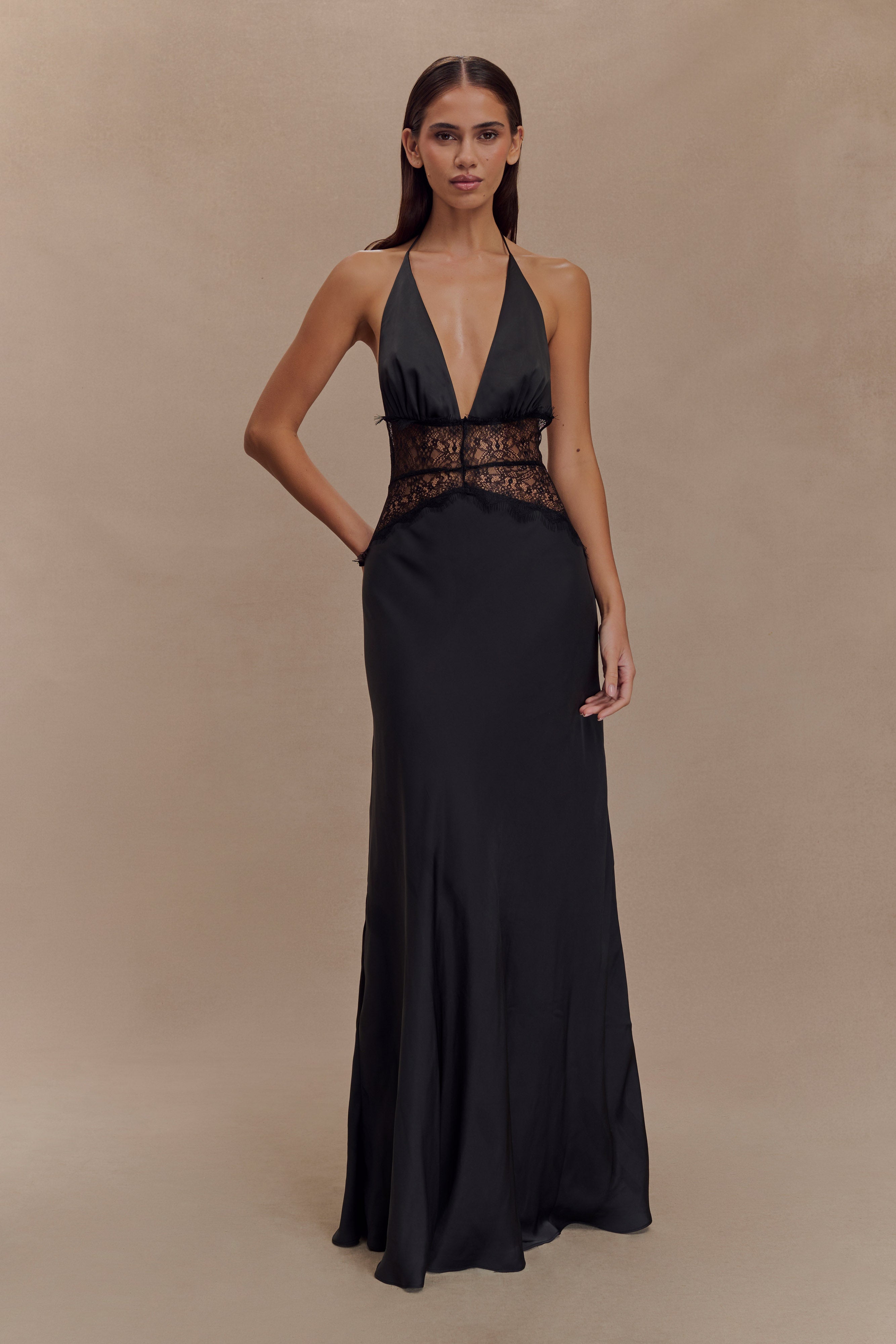 Lucia | Lace and Satin Dress