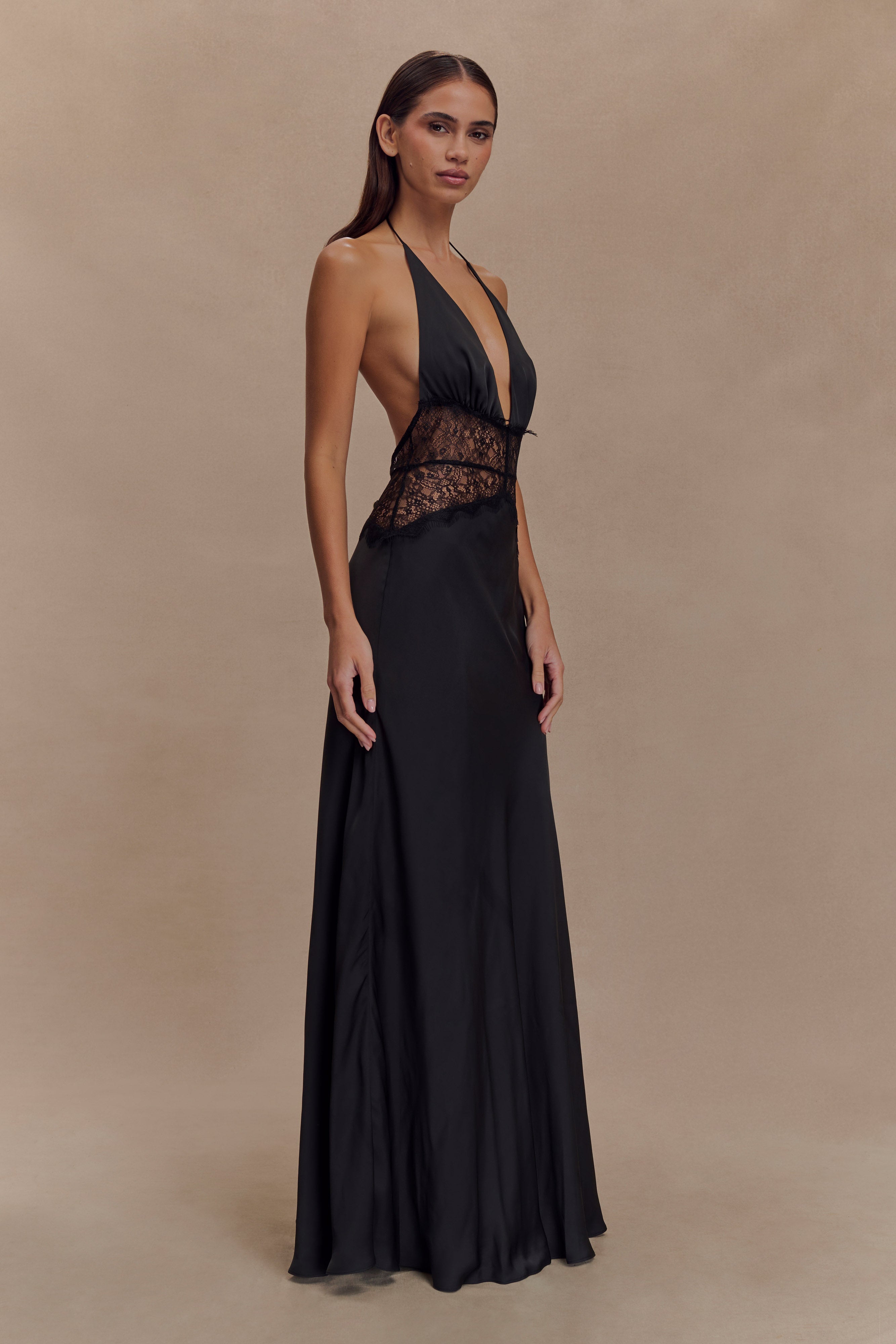 Lucia | Lace and Satin Dress
