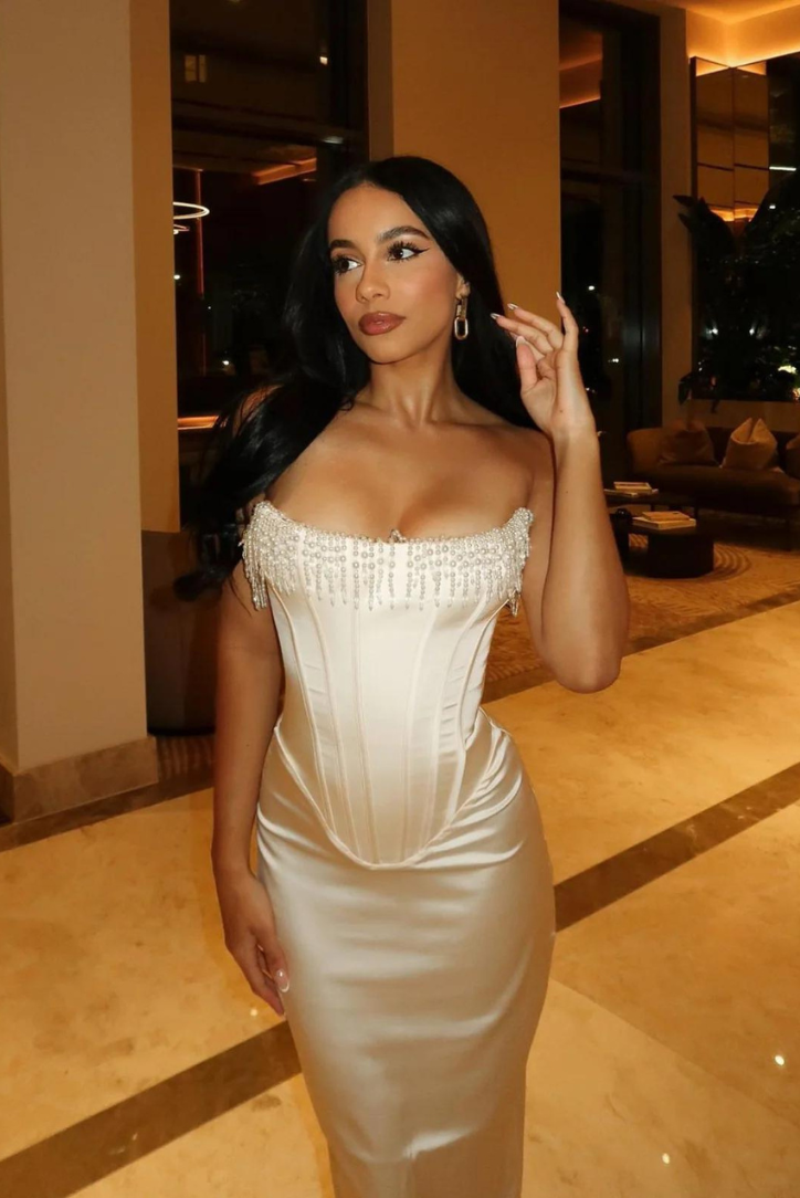 Roxanne | Elegant Corset Midi Dress