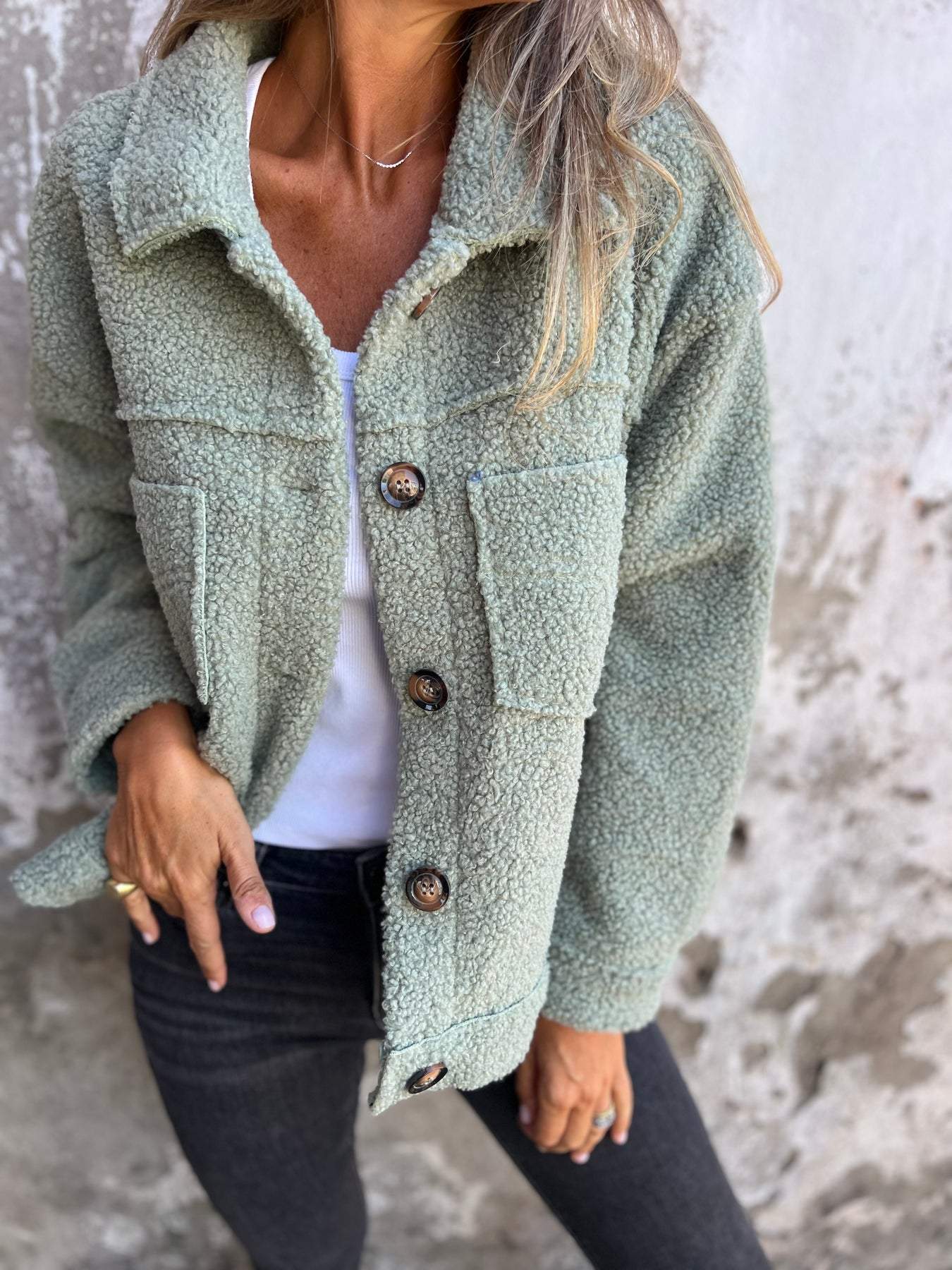 Liora | Luxe Button-Up Jacket