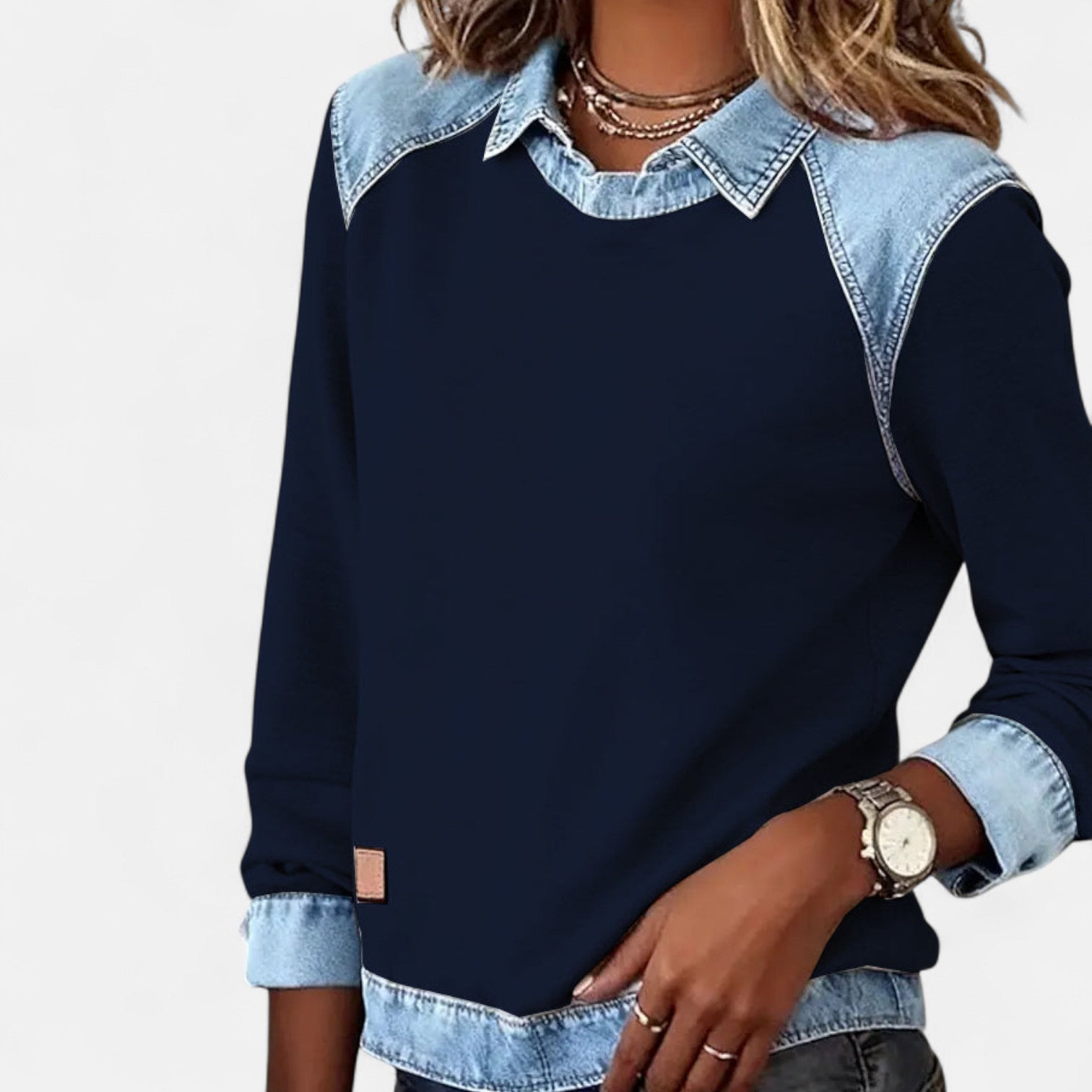 Elena | Sophisticated Long Sleeve Blouse