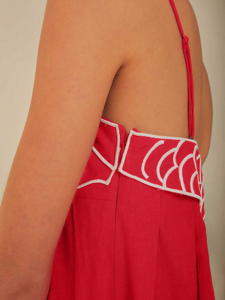 Liana | Elegant Fish Top Maxi Dress