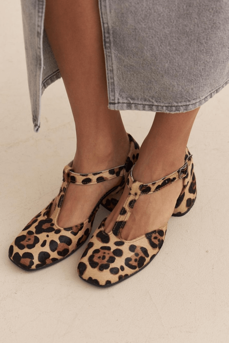 Gianna | Leopard Print Block Heels