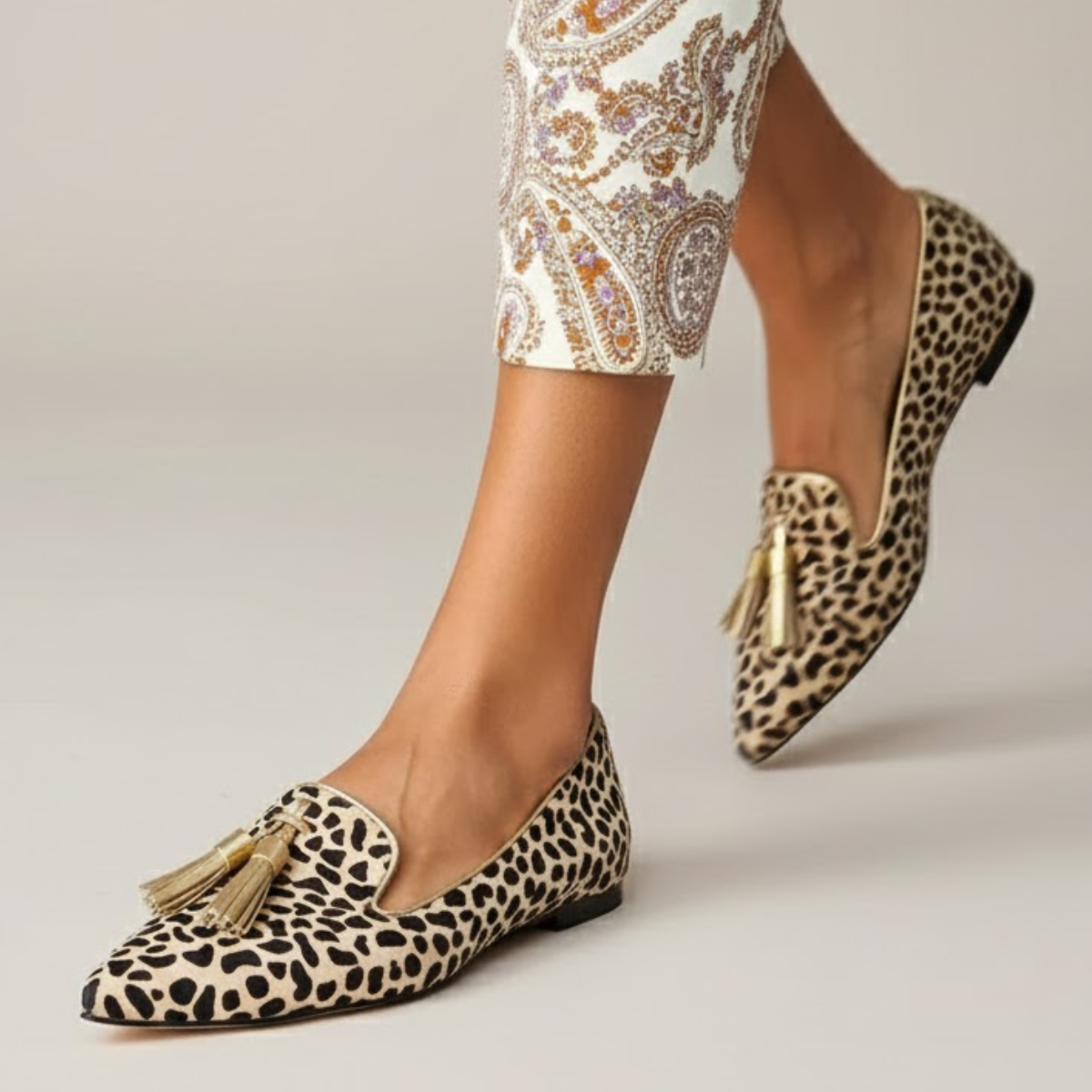 Fiona | Leopard Print Loafers