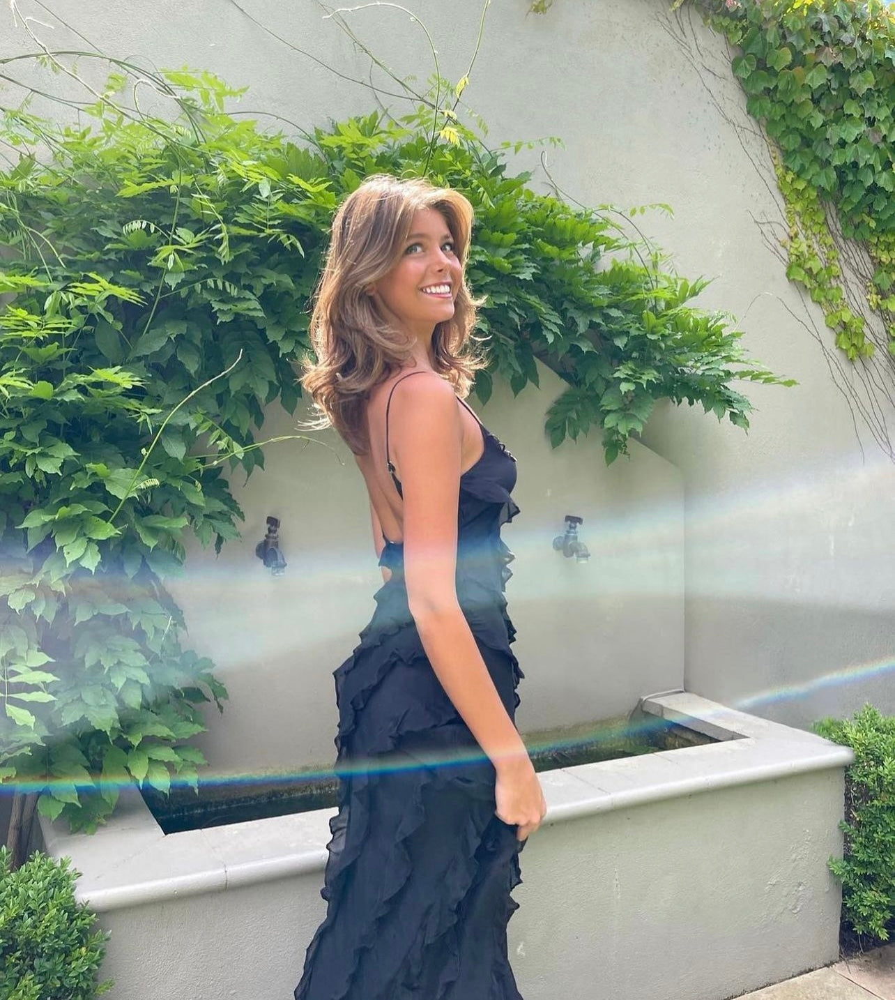Elena | Elegant Ruffled Maxi Dress