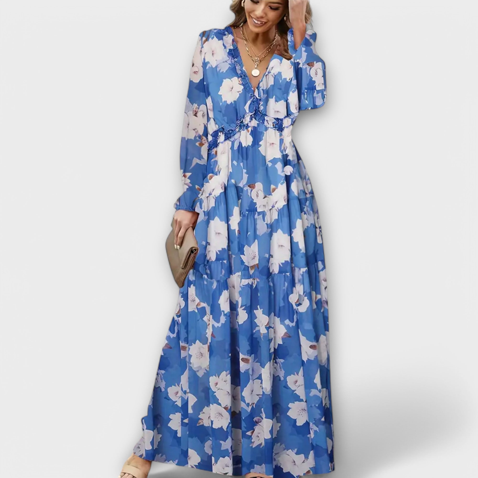 Rosemarie | Timeless Floral Maxi Dress