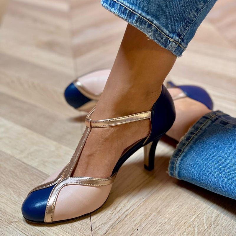 Verena | Elegant T-Strap Heels