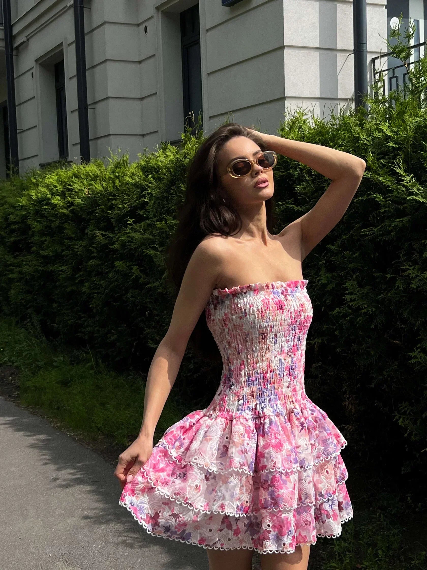 Raniah | Refined Frill Detail Dress