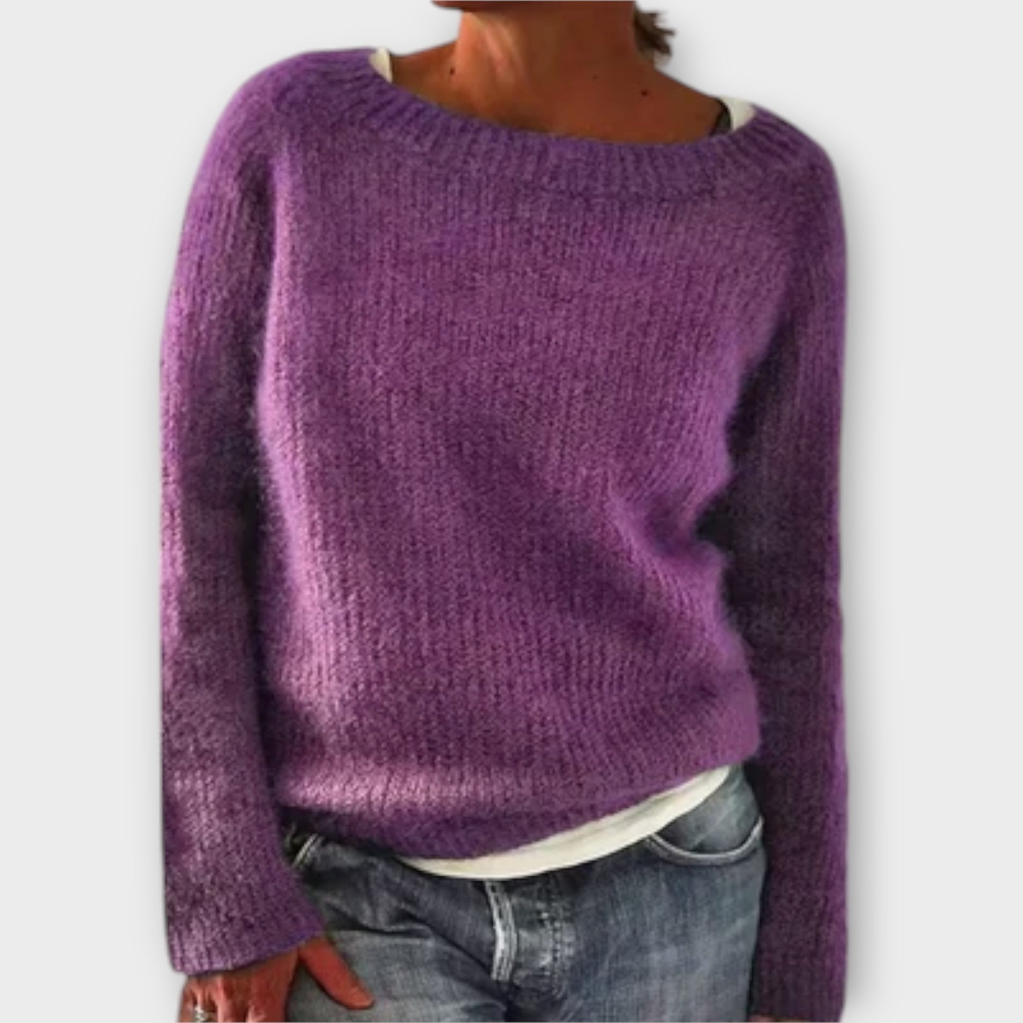 Renee | Solid Knit Sweater