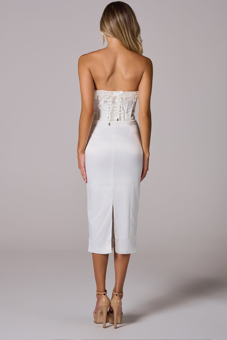 Roxanne | Elegant Corset Midi Dress