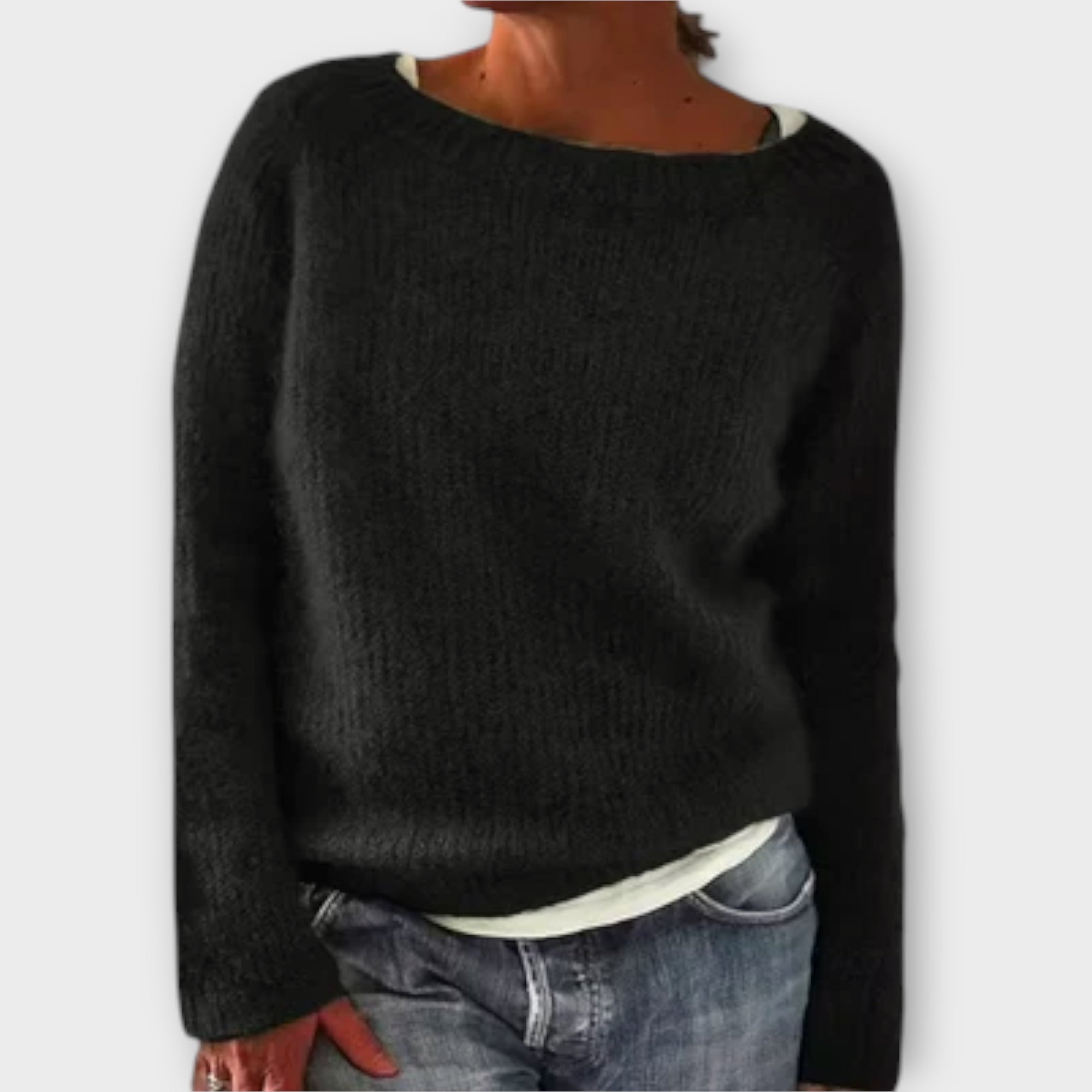 Renee | Solid Knit Sweater