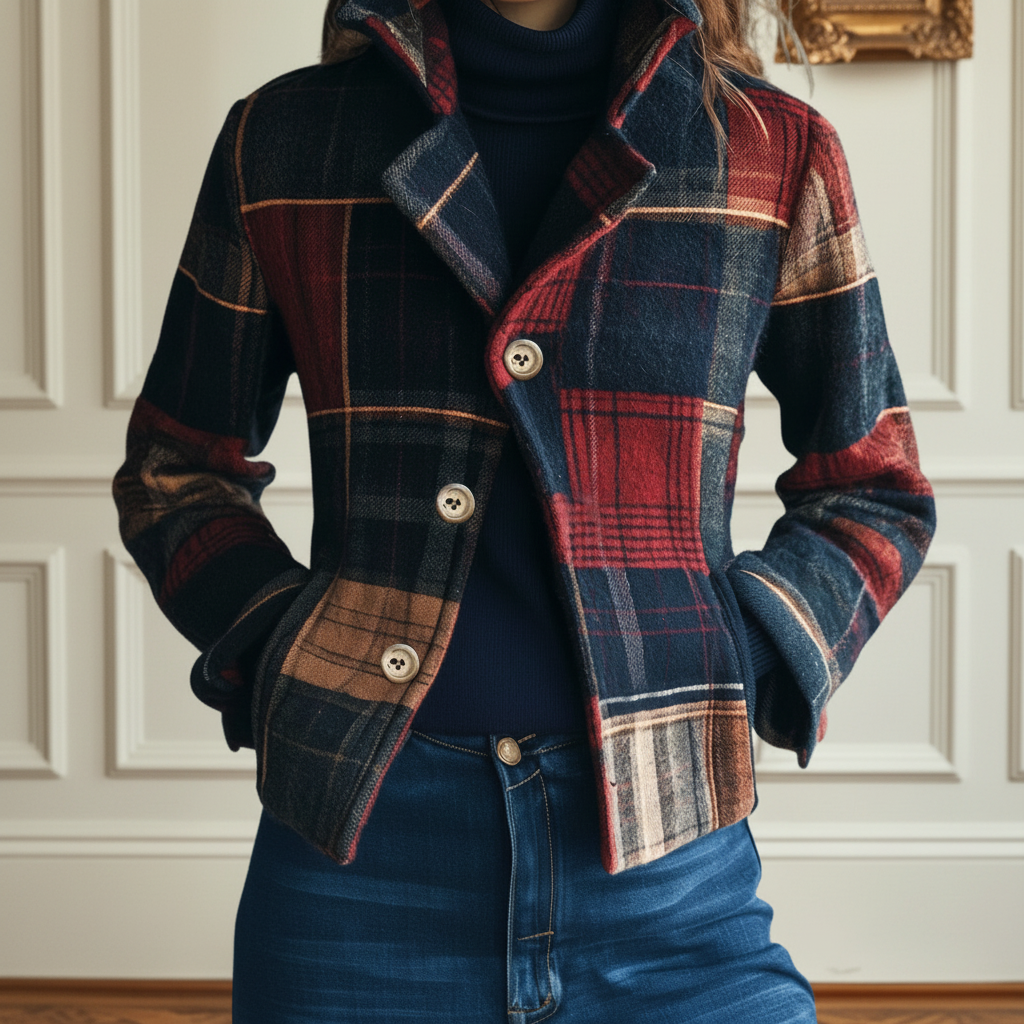 Ira | Classic Plaid Wool Jacket