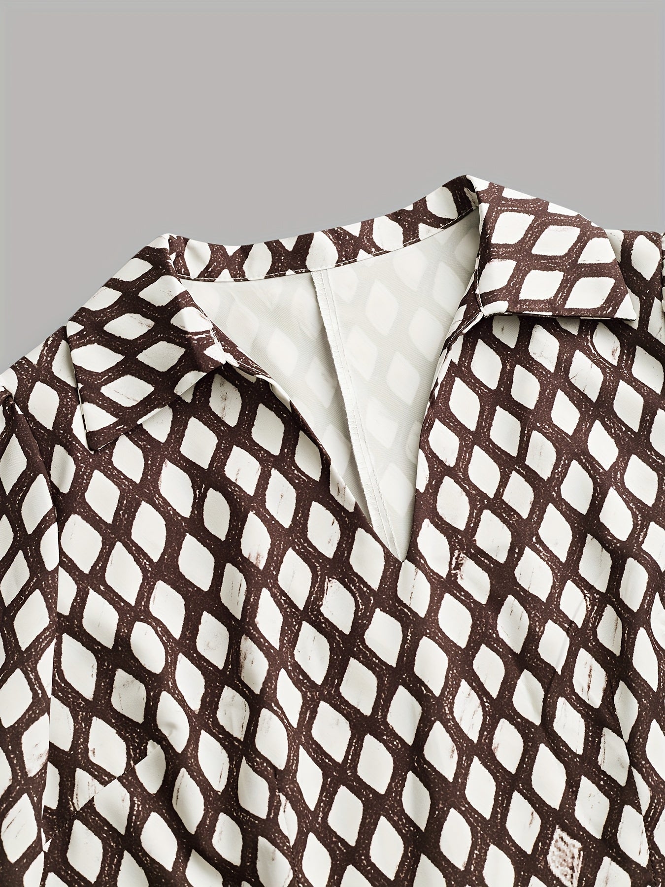 Isara | Rhombus Patterned Dress