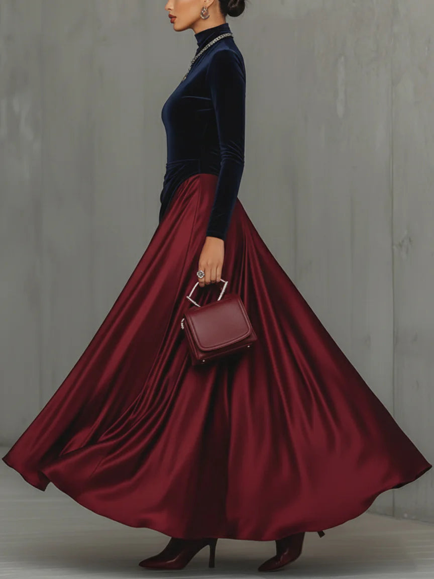 Brenna™ Elegant Suede Dress