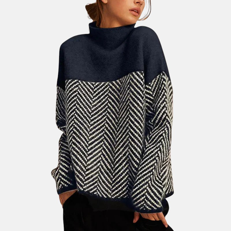 Evelyn | Herringbone Knit Jumper