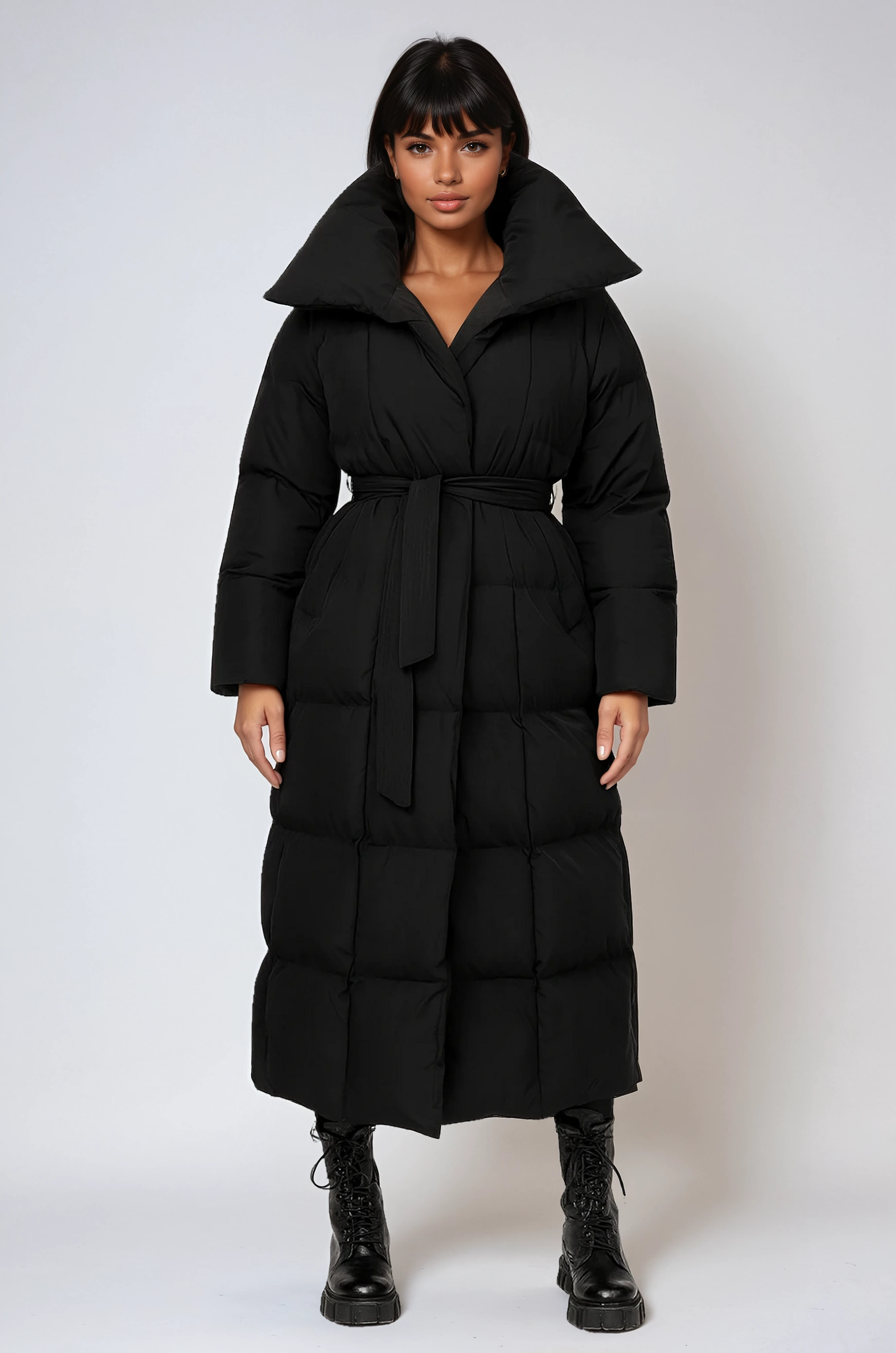 Elowen | Long Quilted Winter Coat