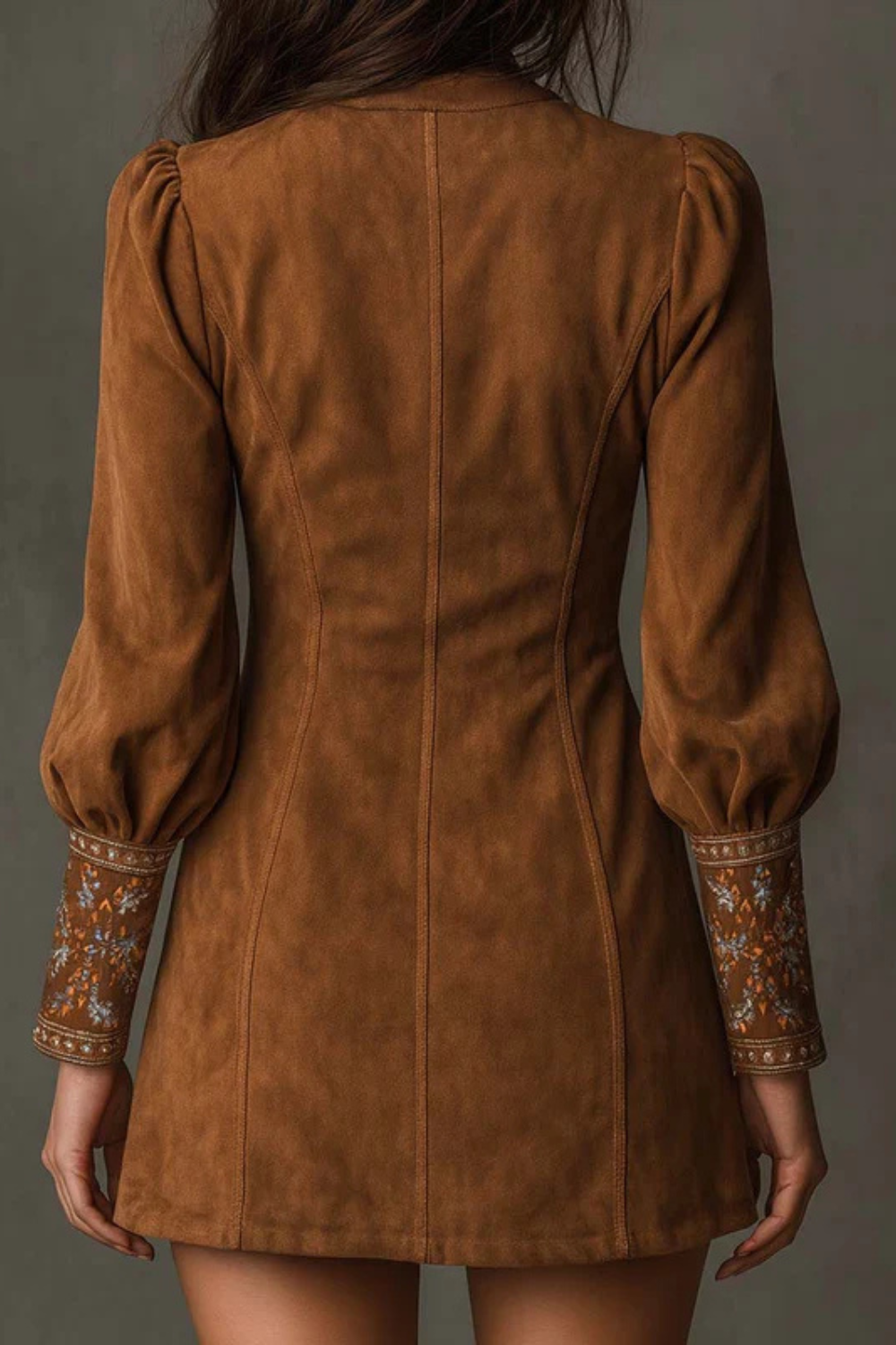 Eliranne – Embroidered detail – Boho mini dress