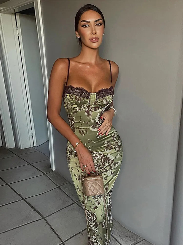Luna | Floral Lace Bodycon Dress