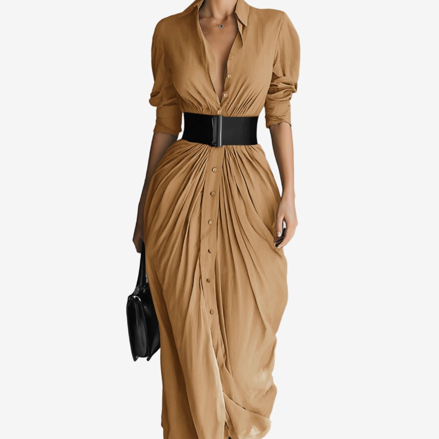 Kalina | Elegant Long Sleeve Maxi Dress