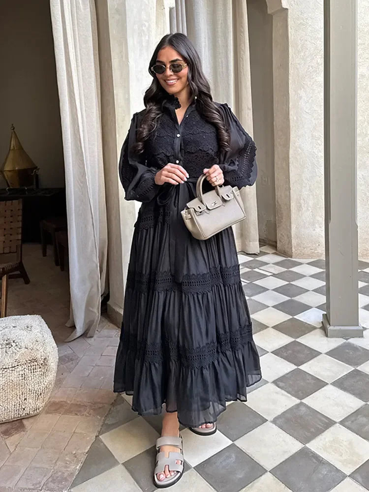 Lydia | Embroidered Maxi Dress