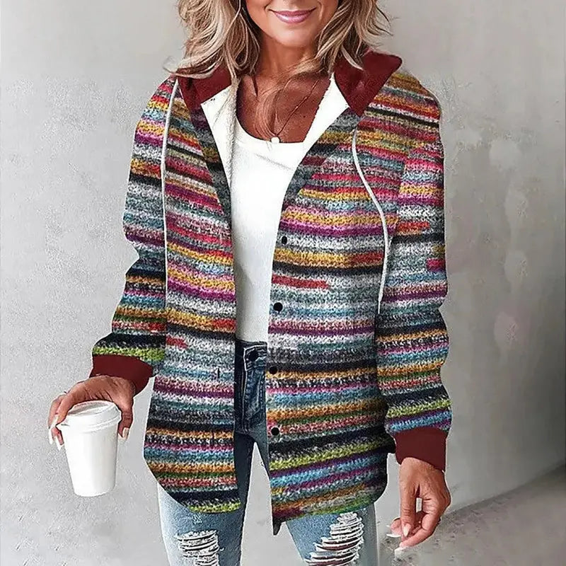 Seraphine | Checked Hooded Shacket