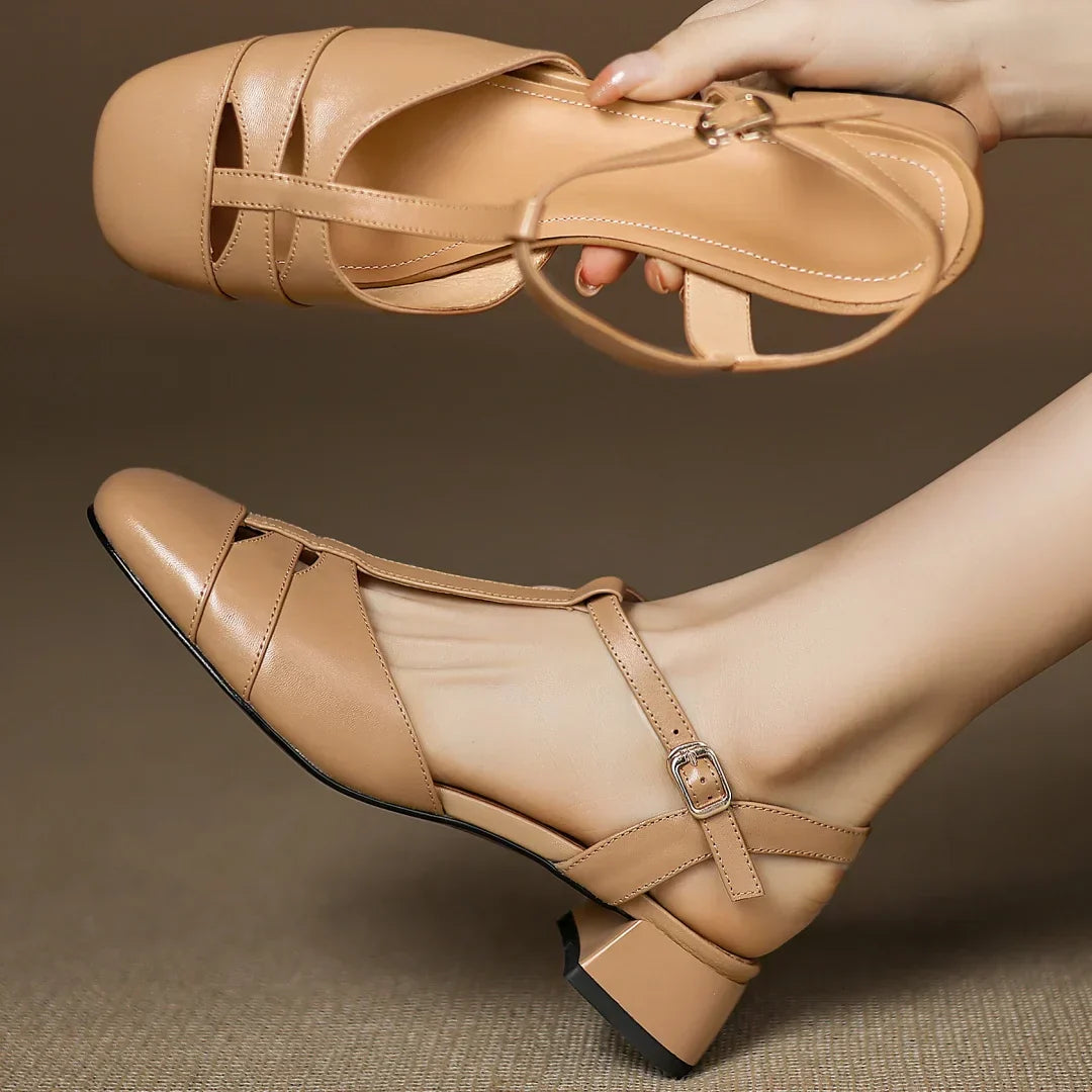 Livia | Braided Leather Ballerinas