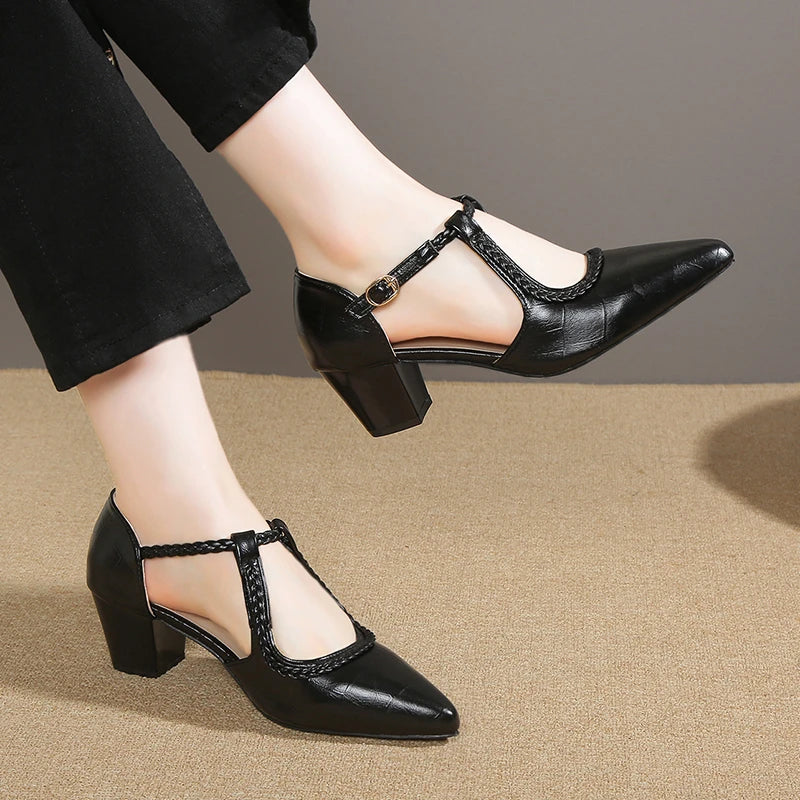 Juliette | Timeless T-Strap Shoes