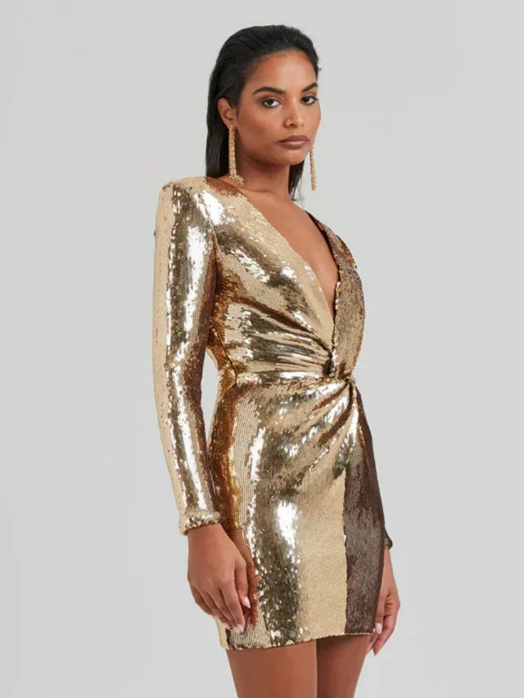 Nadia | Sequin-Embellished Mini Dress
