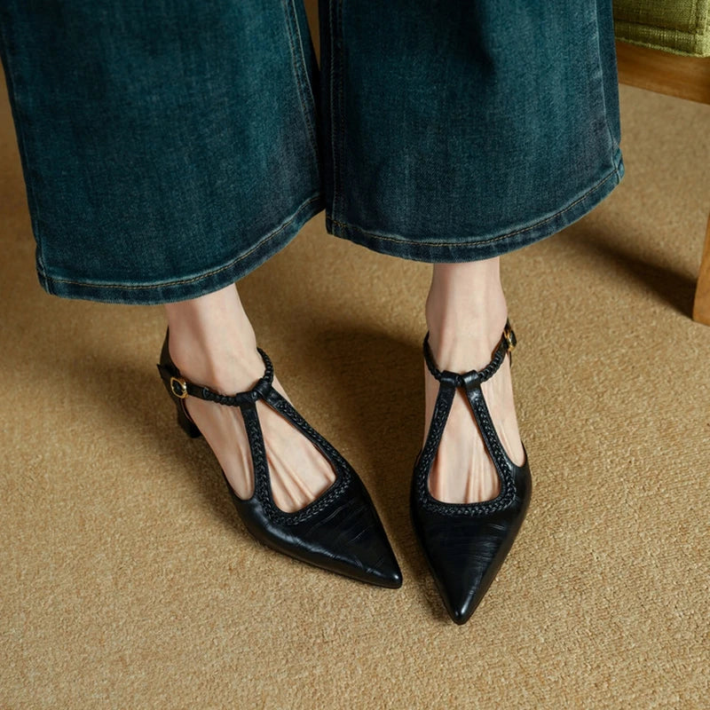 Amara | Timeless Leather Heels