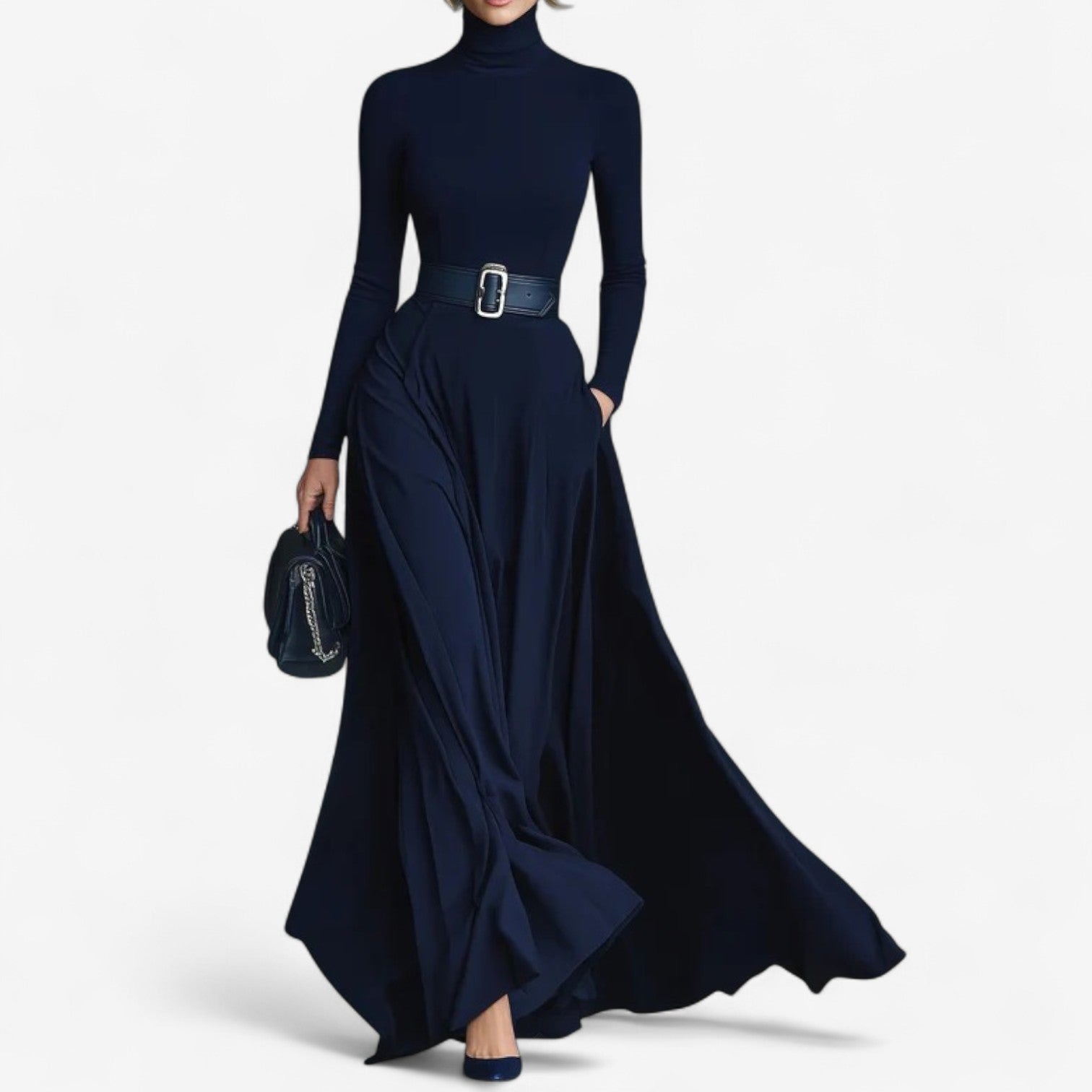Emilia | High-Neck Maxi Dress