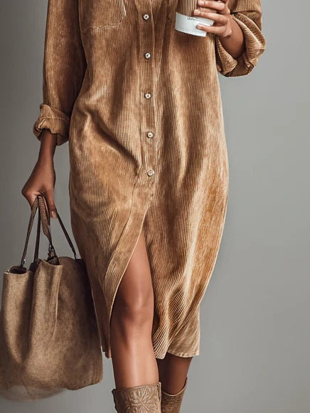 Valnera – Corduroy charm – Shirt dress