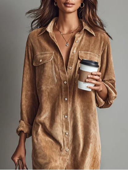 Valnera – Corduroy charm – Shirt dress