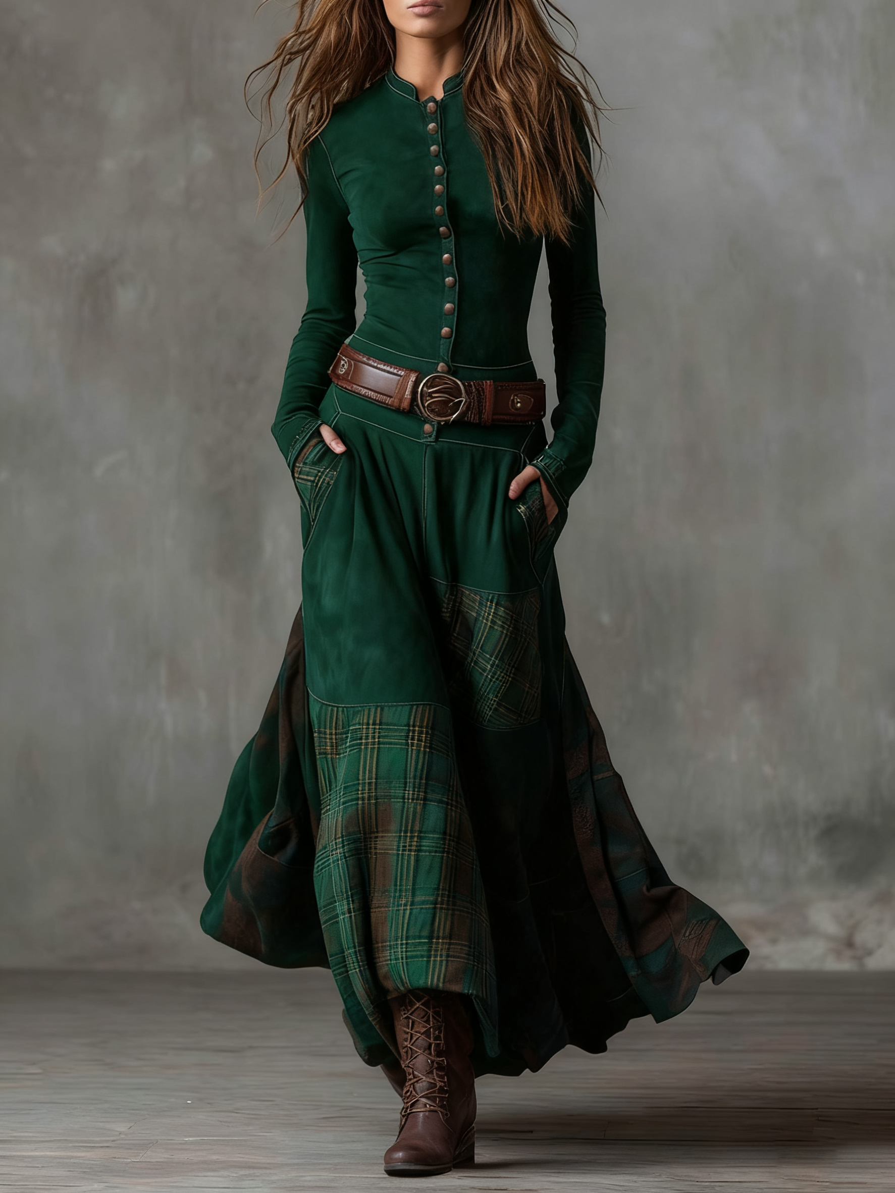 Izabella™ Suede Maxi Dress