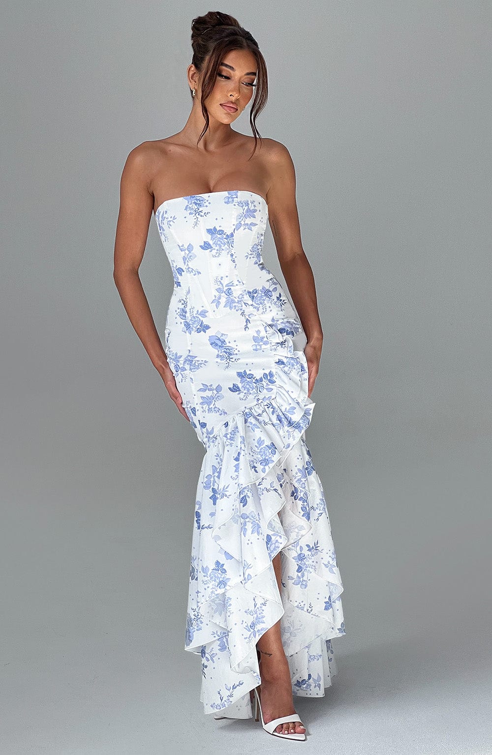 Vivienne | Sleeveless Ruffled Maxi Dress