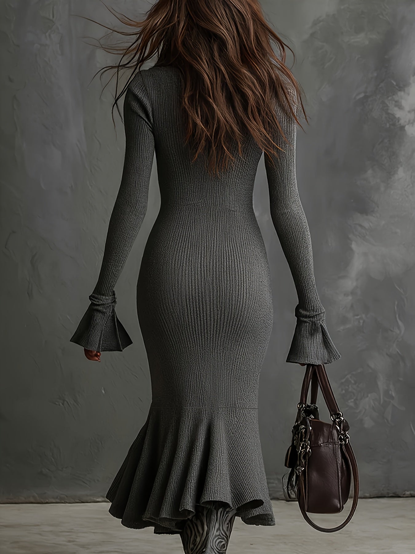 Sofia | Elegant Half-Zip Knit Dress